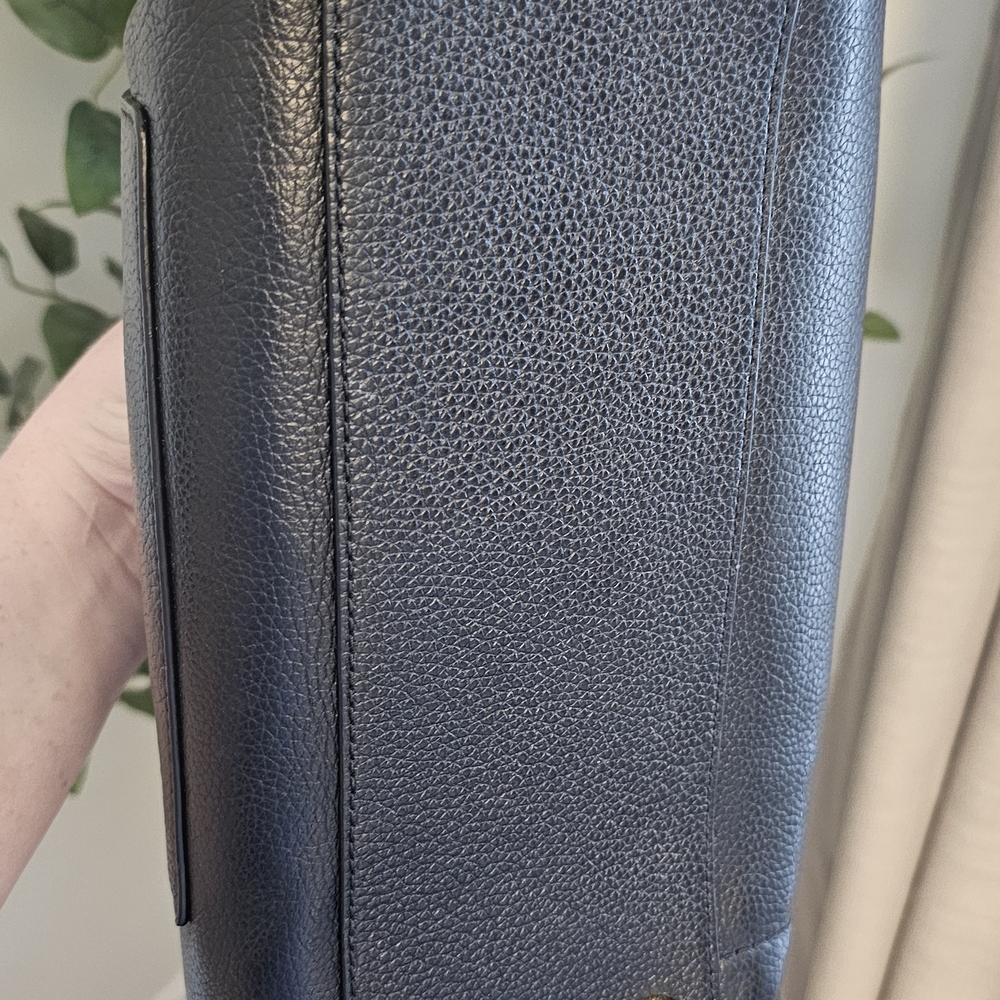 Michael Kors Black Pebbled Leather Satchel - Picture 7 of 9